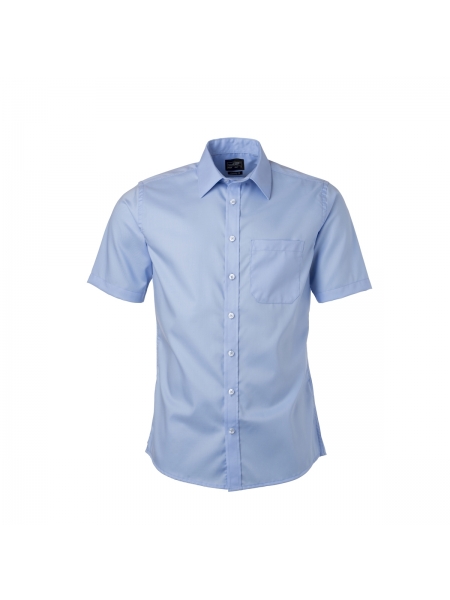 camicia-uomo-manica-corta-micro-twill-james-nicholson-light blue.jpg
